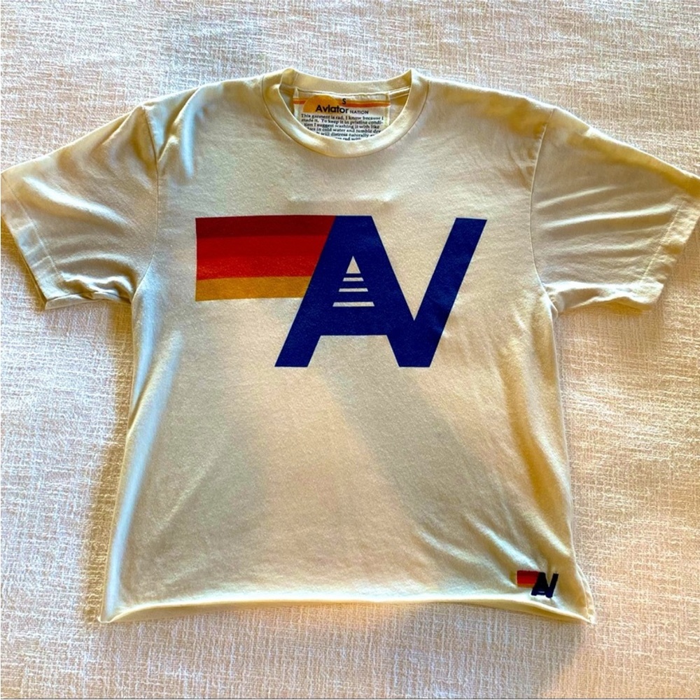 Aviator Nation Logo Boyfriend Tee - Small